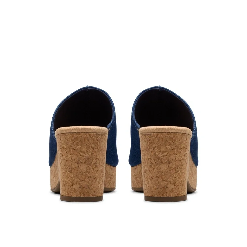 Womens Clarks Nerisa Vine Sandals in Dark Denim. 26181935 - Picture 5 of 8